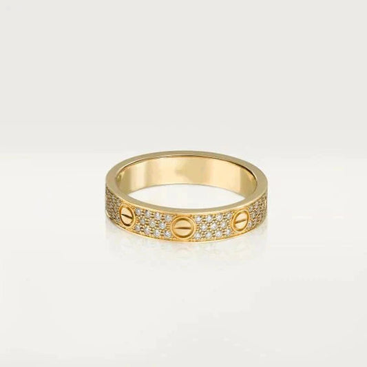 [Lumi Jewellery]LOVE RING 3.6MM DIAMOND PAVED