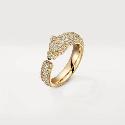 [Lumi Jewellery]PANTHERE PINK GOLD DIAMOND RING