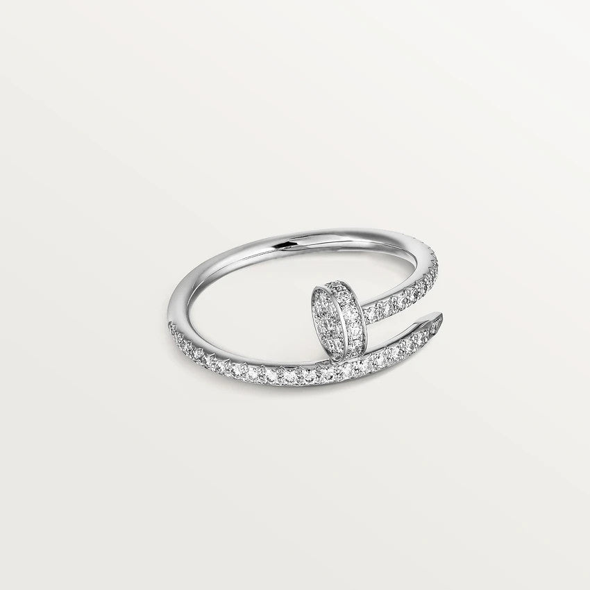 [Lumi Jewellery]JUSTE RING 1.8MM SILVER DIAMONDS