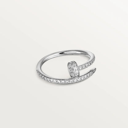 [Lumi Jewellery]JUSTE RING 1.8MM SILVER DIAMONDS