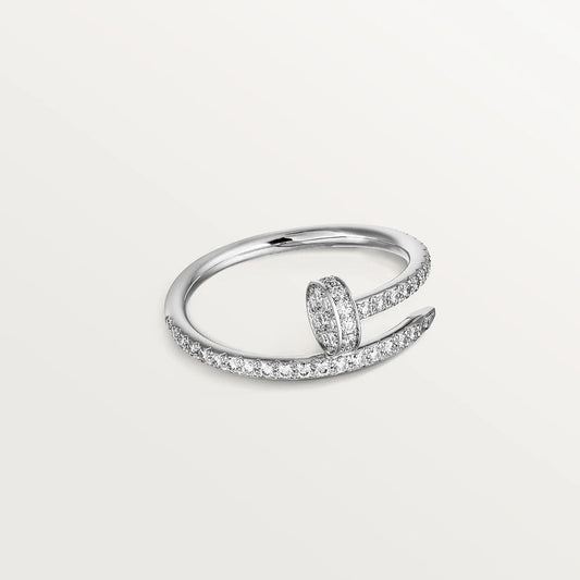[Lumi Jewellery]JUSTE RING 1.8MM SILVER DIAMONDS