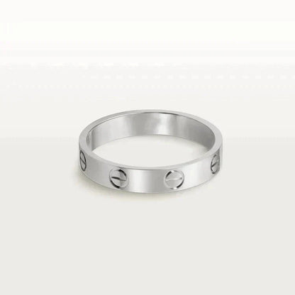 [Lumi Jewellery]LOVE RING 4MM 1 DIAMOND SILVER