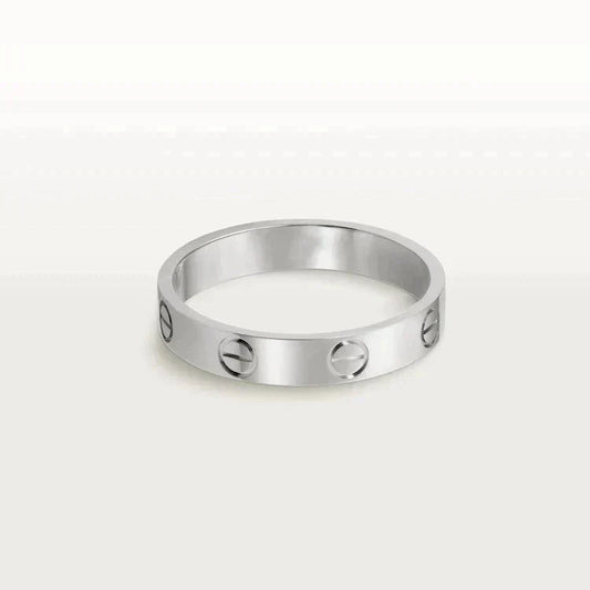 [Lumi Jewellery]LOVE RING 4MM 1 DIAMOND SILVER