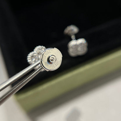 [Lumi Jewellery]CLOVER MINI DIAMOND STUD EARRINGS