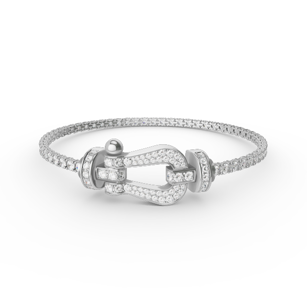 [Lumi Jewellery]FORCE  LARGE HORSESHOE FULL DIAMOND TENNIS BRACELET