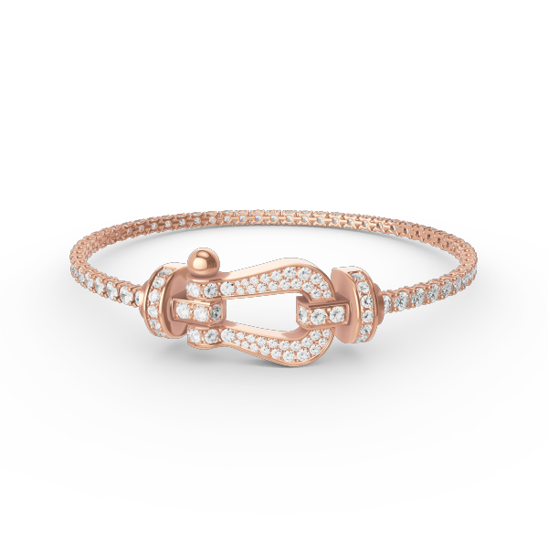 [Lumi Jewellery]FORCE  LARGE HORSESHOE FULL DIAMOND TENNIS BRACELET