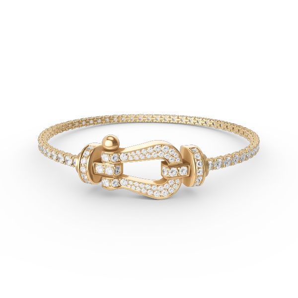 [Lumi Jewellery]FORCE  LARGE HORSESHOE FULL DIAMOND TENNIS BRACELET