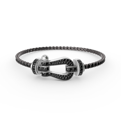 [Lumi Jewellery]FORCE  LARGE HORSESHOE FULL DIAMOND TENNIS BRACELET